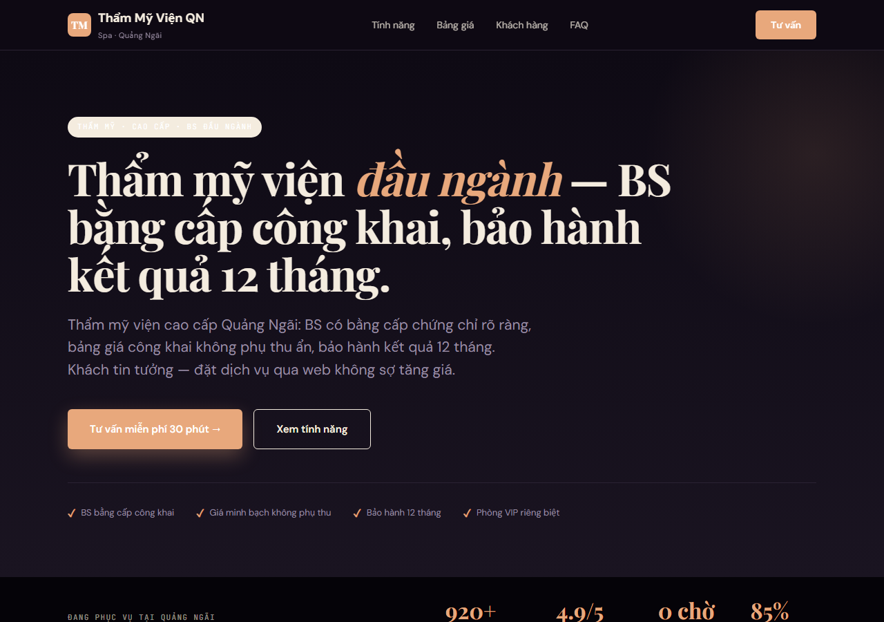 Mẫu web môi giới BĐS tại Quảng Ngãi - Hỗ Trợ Kinh Doanh Quảng Ngãi