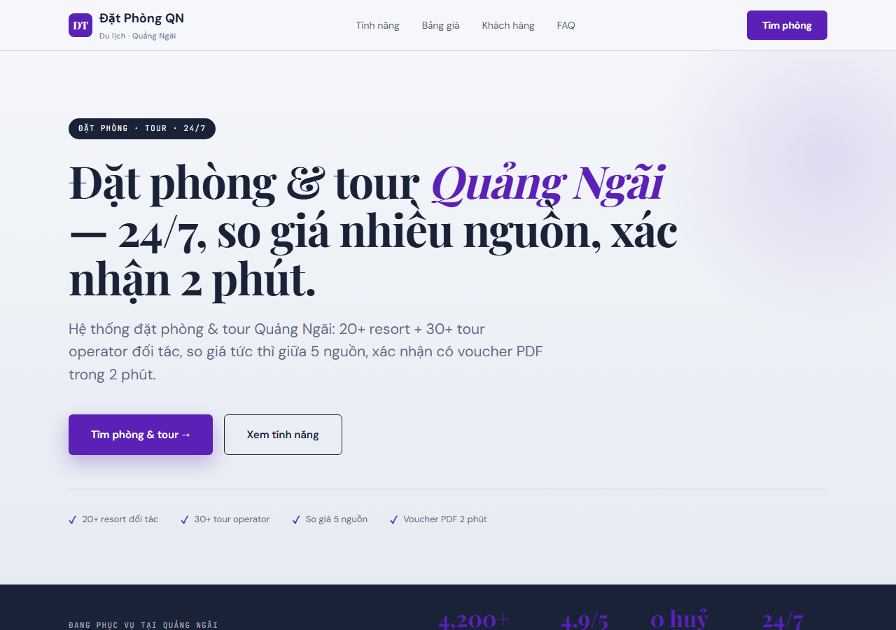Mẫu web trung tâm dạy học tại Quảng Ngãi - Hỗ Trợ Kinh Doanh Quảng Ngãi